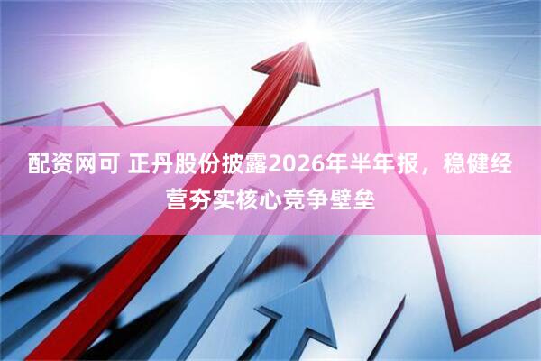配资网可 正丹股份披露2026年半年报，稳健经营夯实核心竞争壁垒